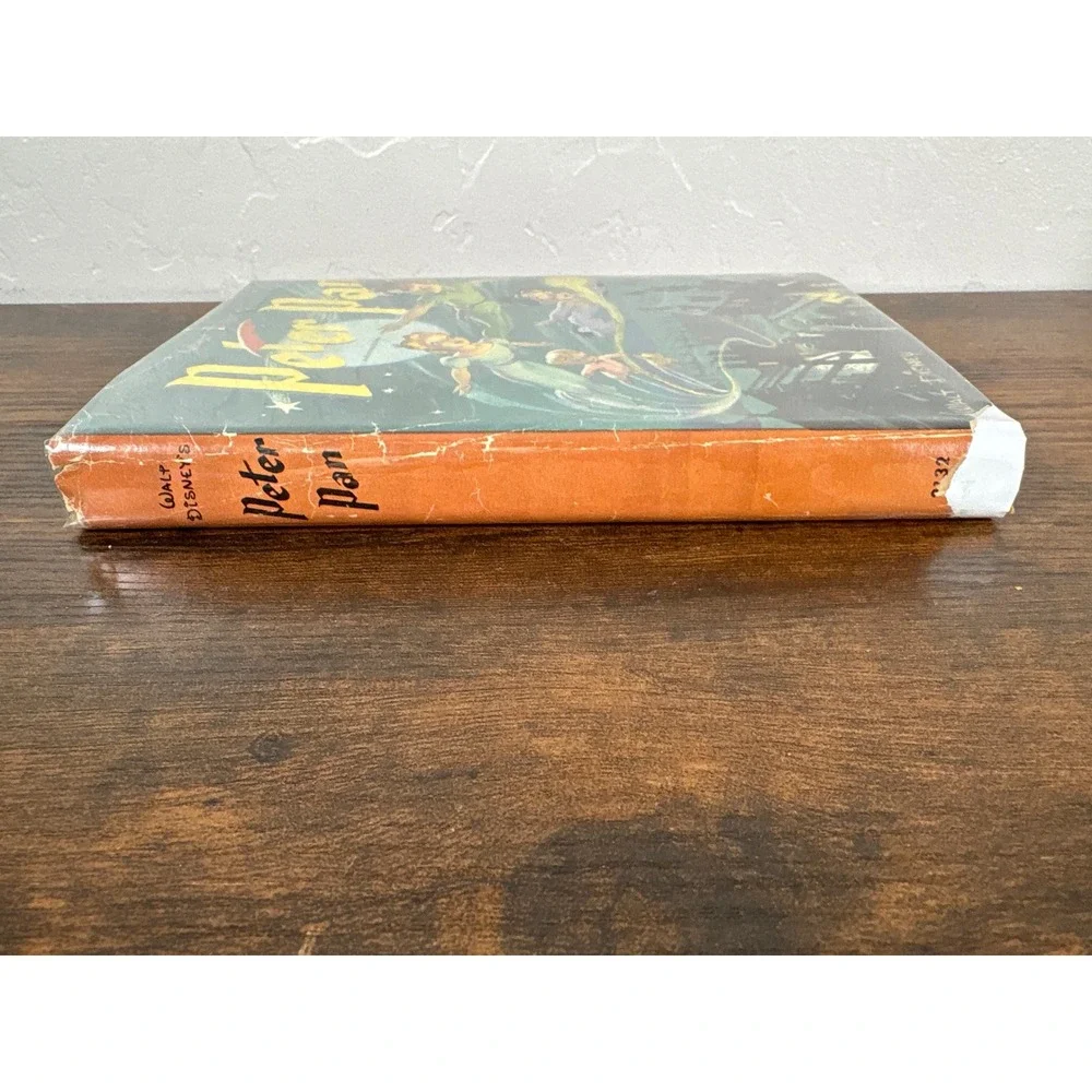Vintage 1952 Walt Disney Peter Pan Whitman Authorized Edition Hardcover Book